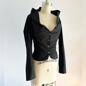 Vivienne Westwood Anglomania Black Cotton Jacket ~ Punk Goth ~ Small